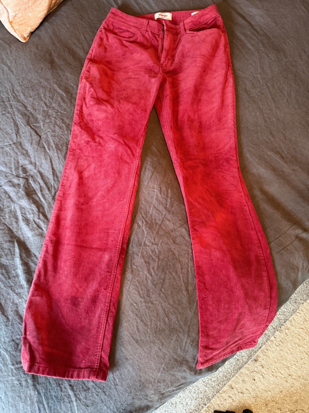 Wrangler Burgundy Corduroy Trousers